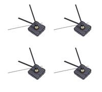 Giwnhvx Lot de 4 mécanismes d'horloge à monter soi-même pour pièces d'horloge, horloge murale à quartz, aiguille des heures, minutes, mouvement d'horloge à quartz pour la maison