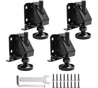 Giwnhvx Lot de 4 meubles robustes réglables avec vis de montage, clé, hauteur réglable pour table et établi