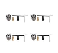 Giwnhvx Lot de 4 mini mandrins de perceuse électrique à chaud 0,3 à 4 mm Plage de capacité avec tige de connexion 3,17 mm