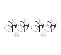 Giwnhvx Lot de 4 oreillettes à tube acoustique de 3,5 mm avec une paire d'oreilles moyennes pour micros de haut-parleur