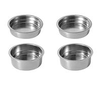 Giwnhvx Lot de 4 paniers filtrants pressurisés en acier inoxydable pour machines à café 51 mm