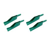 Giwnhvx Lot de 4 pelles de nettoyage de gouttières - Outil de nettoyage pour gouttières de toit - Outil de nettoyage pour puits de toit - Pelle de nettoyage de jardin