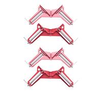 Giwnhvx Lot de 4 pinces d'angle de 7,6 cm à angle droit de 90 degrés pour le travail du bois, du métal, du verre, du verre, gabarit de cadrage