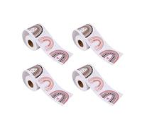Giwnhvx Lot de 4 planches de 20 m - Arc-en-ciel - Arc-en-ciel - Frontières droites - Pour salle de classe ou décoration de la maison ou de l'école