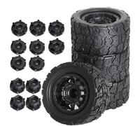 Giwnhvx Lot de 4 pneus hexagonaux 110 mm 1/10 de 12 mm et 14 mm pour ARRMA/KRATON/Outcast/B