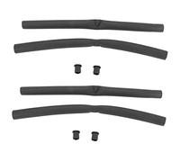 Giwnhvx Lot de 4 poignées de guidon de vélo en mousse mousse + bouchon