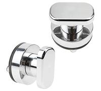 Giwnhvx Lot de 4 poignées de porte à ventouse pour tiroir, armoire, réfrigérateur, porte en verre, portable, argenté