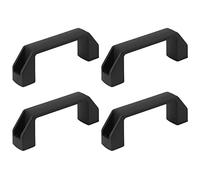 Giwnhvx Lot de 4 poignées de tiroir en plastique noir 90 mm Espacement des trous 8,9 cm