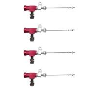 Giwnhvx Lot de 4 pompes de frein hydrauliques pour moto M10 x 1,25 mm Aluminium Rouge