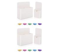 Giwnhvx Lot de 4 porte-stylos magnétiques effaçables à sec pour tableau blanc de bureau