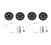 Giwnhvx Lot de 4 roues de rechange pour valise, 60 x 13 mm, en polyuréthane, pivotantes, roulements à roulements, kit de réparation