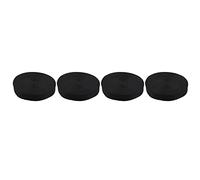 Giwnhvx Lot de 4 rouleaux de ruban adhésif en nylon 25 mm x 20 m pour sac de sangle, ceinture, loisirs créatifs - Noir