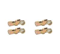 Giwnhvx Lot de 4 roulettes de rechange réglables pour porte coulissante en verre - Roulement à billes