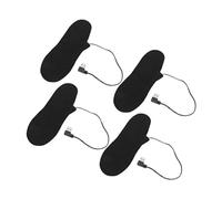 Giwnhvx Lot de 4 semelles électriques chauffantes pour homme et femme - Semelle intérieure chauffante rechargeable - Facile à installer et à utiliser