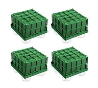 Giwnhvx Lot de 4 supports carrés en mousse pour fleurs avec mousse florale et ventouse, pour centre de table de mariage, arrangement floral