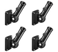 Giwnhvx Lot de 4 supports de fixation réglables pour mât de drapeau - Support de fixation multi-positions