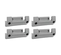 Giwnhvx Lot de 4 supports muraux en PVC pour tuyau d'arrosage avec 8 vis d'expansion
