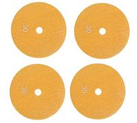 Giwnhvx Lot de 4 tampons de polissage diamant humide 125 mm Grain marbre 30