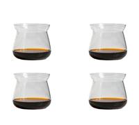 Giwnhvx Lot de 4 tasses à café en verre borosilicate haute température 275 ml