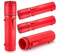Giwnhvx Lot de 4 tubes de rangement de tige d'électrode 14 - Rangement de tige de soudage étanche - Rouge
