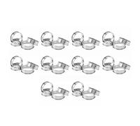 Giwnhvx Lot de 40 anneaux à tarte doubles roulés pour muffins anglais