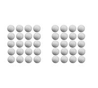Giwnhvx Lot de 40 balles de golf à air, en mousse, pour la formation intérieure et extérieure, pour tapis de jardin, blanc