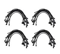Giwnhvx Lot de 40 câbles d'alimentation PWM à 4 broches mâle vers femelle compatibles avec ventilateur à 4 broches/3 broches