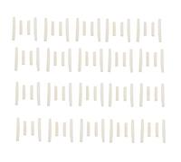 Giwnhvx Lot de 40 chevalet et sillet en os pour guitare acoustique à 6 cordes en os véritable