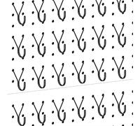 Giwnhvx Lot de 40 crochets en J noirs pour accrocher des bijoux, des clés, des articles de vente au détail, des petits outils, adaptés aux panneaux perforés de 0,6 cm et 3/16", faciles à installer et