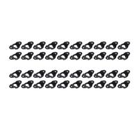 Giwnhvx Lot de 40 plaques de suspension murales en fer pour haut-parleur audio, noir, 4,8 cm de long