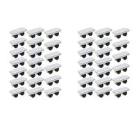 Giwnhvx Lot de 40 roulettes autocollantes en plastique pour chariot sur roues, boîtes