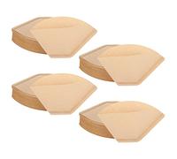 Giwnhvx Lot de 400 filtres à café jetables en papier conique, filtre à café naturel non blanchi, 4 à 6 tasses pour verser sur les cafetières