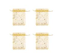 Giwnhvx Lot de 400 pochettes en organza avec cordon de serrage pour bijoux de mariage 8,9 x 11,9 cm