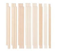 Giwnhvx Lot de 42 chevilles rondes en bois de hêtre - Différentes tailles