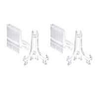 Giwnhvx Lot de 48 chevalet en plastique pour présentoirs porte-photos pour mariage, décoration de la maison (transparent, 5 pouces)