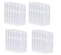Giwnhvx Lot de 48 enveloppes extensibles en plastique transparent avec bouton et cordon de fermeture A4