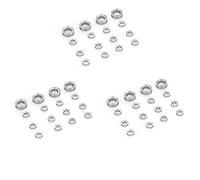 Giwnhvx Lot de 48 roulements en acier 3 x 6 x 2 mm 6 x 10 x 3 mm pour C14 C24 B36 MN D90 MN-90 MN99S Pièces de rechange pour voiture RC Accessoires de mise à niveau