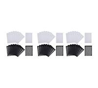 Giwnhvx Lot de 48 sacs filtrants en maille pour aquarium en nylon avec fermeture éclair (pour charbon particulaire), boules bio