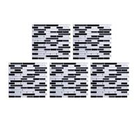 Giwnhvx Lot de 5 autocollants muraux 3D pour cuisine, salle de bain, décoration d'intérieur, 28 x 23,5 cm