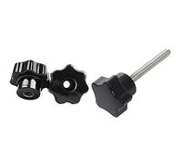 Giwnhvx Lot de 5 boutons de préhension, filetage femelle de 8 mm, diamètre de la tête de 40 mm et 6 pièces M6 x 50 mm