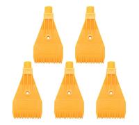 Giwnhvx Lot de 5 buses plates à filetage mâle ABS 1/4BSP Jaune