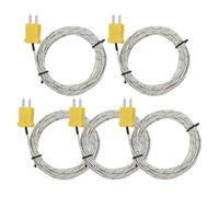 Giwnhvx Lot de 5 capteurs de température thermocouple de type K de 3 mètres Plage de mesure de -50 à 400 degrés Celsius, avec TM902C