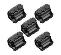 Giwnhvx Lot de 5 connecteurs de câbles isolés noirs, connecteurs de fils électriques à 3 ports et cosses à souder, épisseurs de câble 14-4 AWG