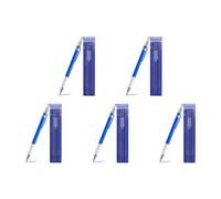 Giwnhvx Lot de 5 crayons pour soudeurs, une bande avec recharges rondes dans les 60 pièces, marqueur en métal, crayons mécaniques en métal dur avec marqueur