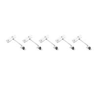 Giwnhvx Lot de 5 ferme-portes automatiques simples pour la maison - Ferme-porte automatique (blanc)