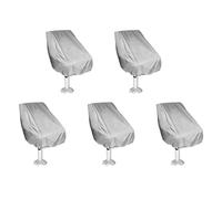 Giwnhvx Lot de 5 housses de siège de bateau imperméables Ponton Captain Boat Bench pour l'extérieur