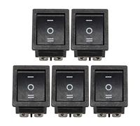 Giwnhvx Lot de 5 interrupteurs à bascule 6 bornes 3 positions ON/OFF/ON DPDT 16 A 250 VAC 20 A 125 VAC