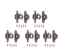 Giwnhvx Lot de 5 loquets décoratifs en bois pour boîte à bijoux - Style rétro vintage - Taille XS