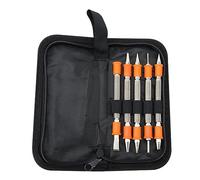 Giwnhvx Lot de 5 outils de travail en métal, ensemble de clous à double tête, poinçon central à double tête et extracteur de goupilles de charnière facile à installer