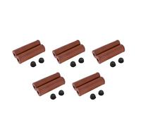 Giwnhvx Lot de 5 paires de poignées de guidon de vélo vintage en cuir - Couleur : marron